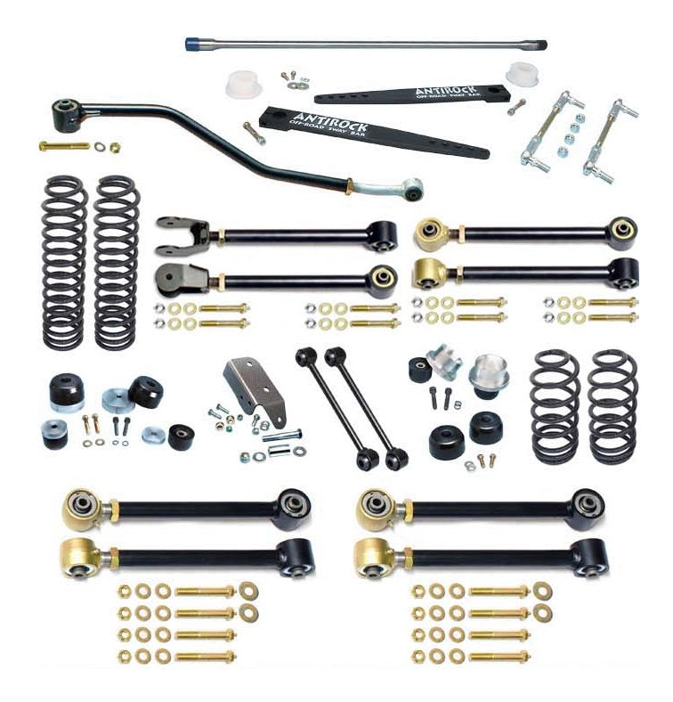 JOHNNY JOINT 4" SUSPENSION SYSTEM WITH ANTIROCK SWAY BAR,ARMS,SPRINGS,JEEP TJ