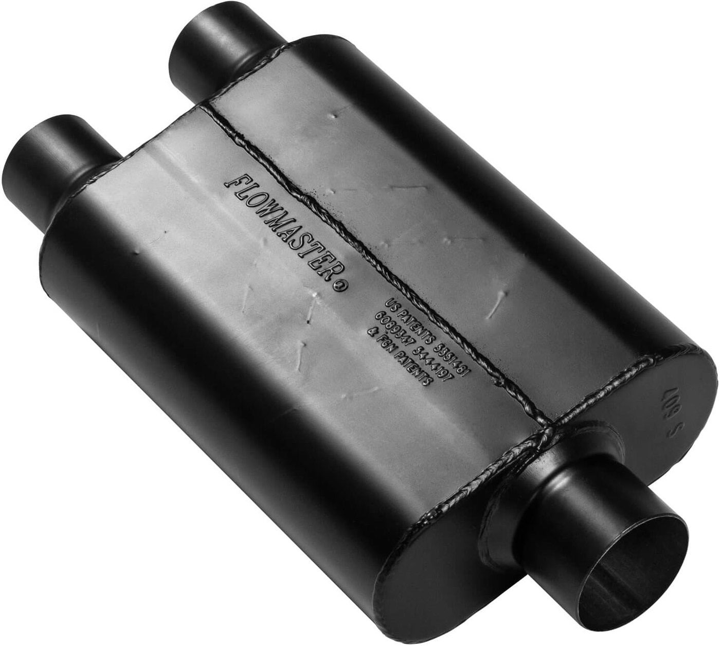 MUFFLER,40 SERIES,2.5" DUAL IN/3" CEN OUT