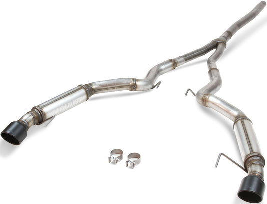 CAT-BACK EXHAUST,15-20 MUSTANG,2.3L,COMPACT,DUAL OUT REAR