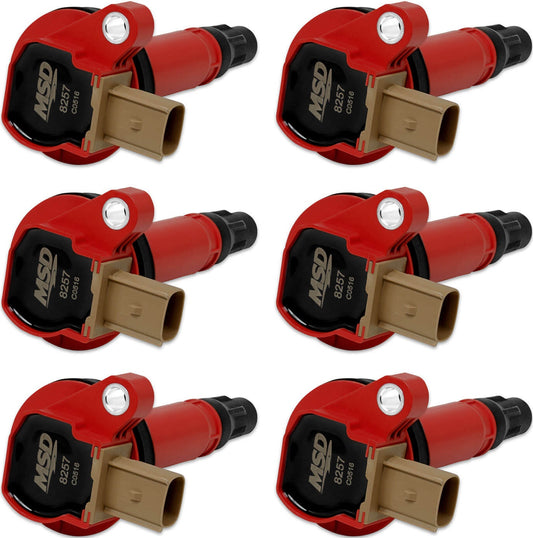 IGNITION COILS,FORD ECO-BOOST 3.5L V6,RED,6PK