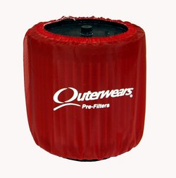 FILTER COVER RHINO,RZR,SPORTSMAN,RED