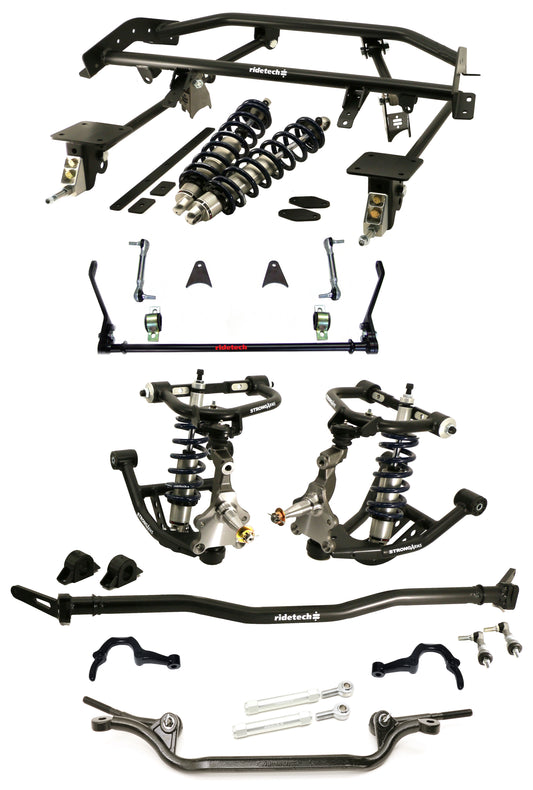 COILOVER & 4-LINK SYSTEM WITH REAR SWAY BAR AND TRUTURN STEERING KIT,67-69 GM F