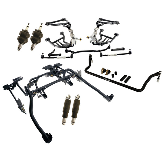 AIR RIDE SUSPENSION SYSTEM,4-LINK,CONTROL ARMS,SPINDLES,70-81 GM F-BODY