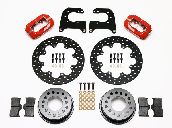 GM DRAG C-KIT,2.81",REAR,11.44" DRILLED ROTORS,RED