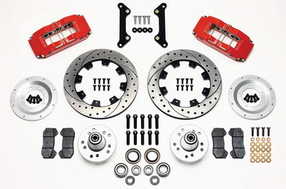 73-77 GM KIT,FRONT,DP6,12.19,DRILLED,RED