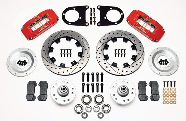 37-48 FORD KIT,FRONT,DP6,12",DRILLED,RED