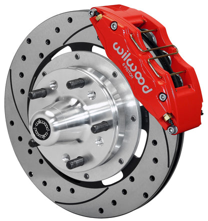 62-72 CDP B&E DRUM,DODGE,12.19" DRILLED ROTORS,RED
