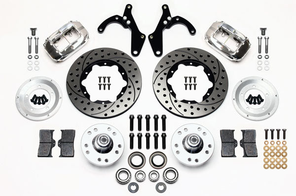 55-57 CHEVY KIT,FRONT,FDL,11",DRILLED,POLISH