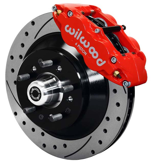 62-72 CDP B&E DRUM,1 PC,12.90" DRILLED ROTORS,RED