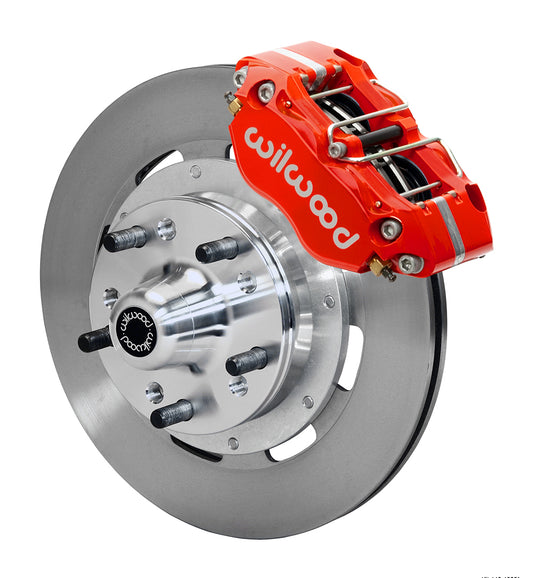 64-74 GM FRONT DISC BRAKE KIT FOR WILWOOD PRO SPINDLES,11.75" ROTORS,RED