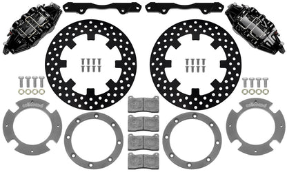 17-21 CAN-AM,X3RS,UTV,FRONT BRAKE KIT,11.25" DRILLED ROTORS,BLACK CALIPERS