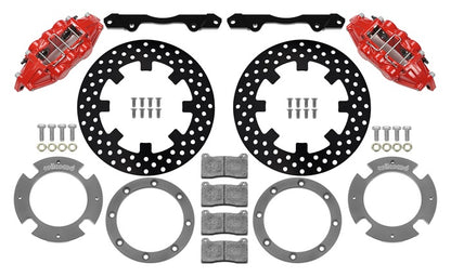 17-21 CAN-AM,X3RS,UTV,REAR BRAKE KIT,11.25" DRILLED ROTORS,RED CALIPERS