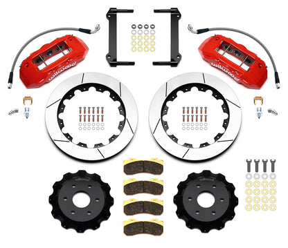 19-22 RAM 1500 TRUCK KIT,FRONT,16" ROTORS,RED CALIPERS,W/LINES