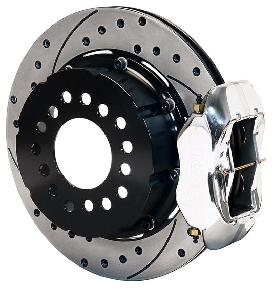 SMALL FORD KIT,2.66",REAR,12.19" DRILLED ROTORS,POLISHED