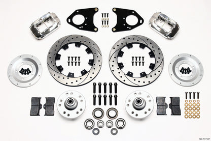 71-78 PINTO KIT,FRONT,12.19" DRILLED ROTORS,POLISHED