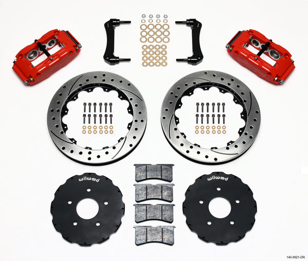 97-13 CORVETTE KIT,FRONT,13.06" DRILLED ROTORS,RED