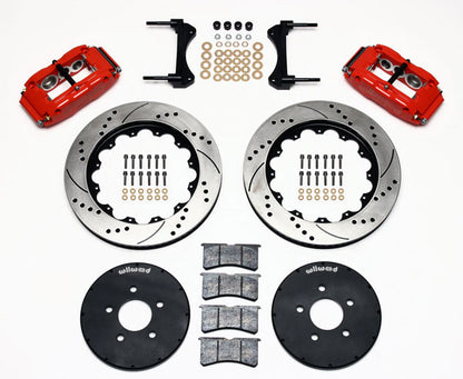 94-04 MUSTANG KIT,FRONT,14",DRILLED,RED