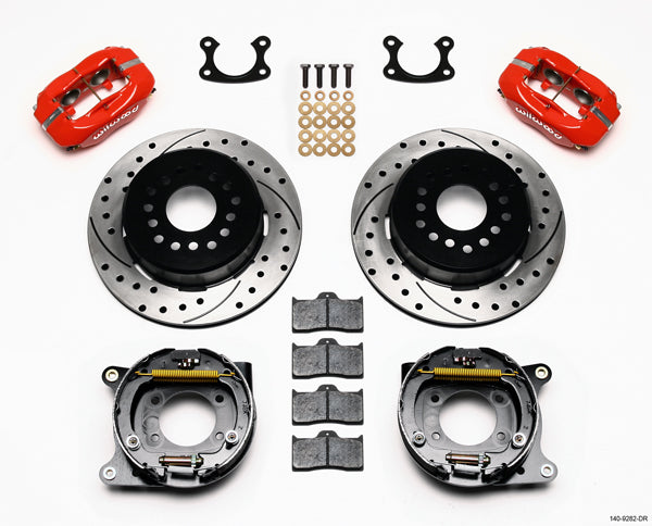 SMALL FORD KIT,2.50",REAR PB,12.19",DRILLED,RED