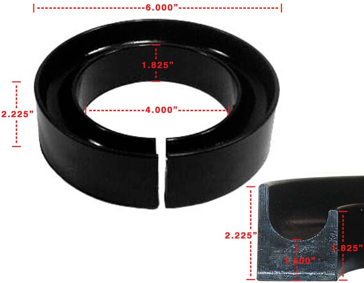 SPRING RUBBER,CONVENTIONAL,1 1/2"