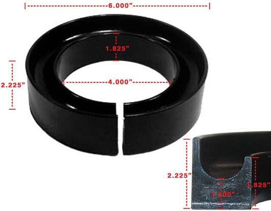 SPRING RUBBER,CONVENTIONAL,1 1/2"