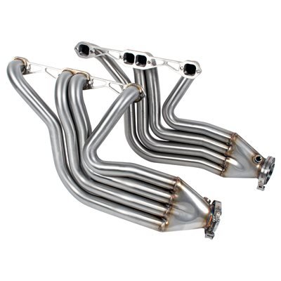 STAINLESS HEADERS,SBC,CHEVYII,70-81F,1 3/4" STD PORT,4-1 INLINE COLLECTOR