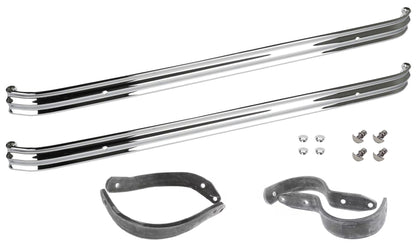 1932 FORD CHROME BUMPER KIT,FRONT & REAR,WITH BRACKETS,BOLTS,PLUGS