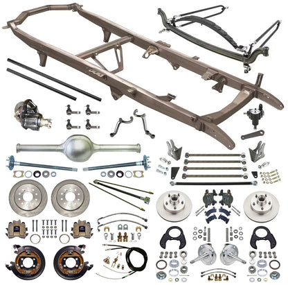 1928-1931 FORD MODEL A FRAME KIT WITH REAR END,SUSPENSION,STEERING,BRAKES