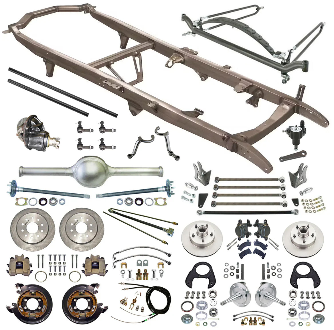 1928-1931 FORD MODEL A FRAME KIT WITH REAR END,SUSPENSION,STEERING,BRAKES