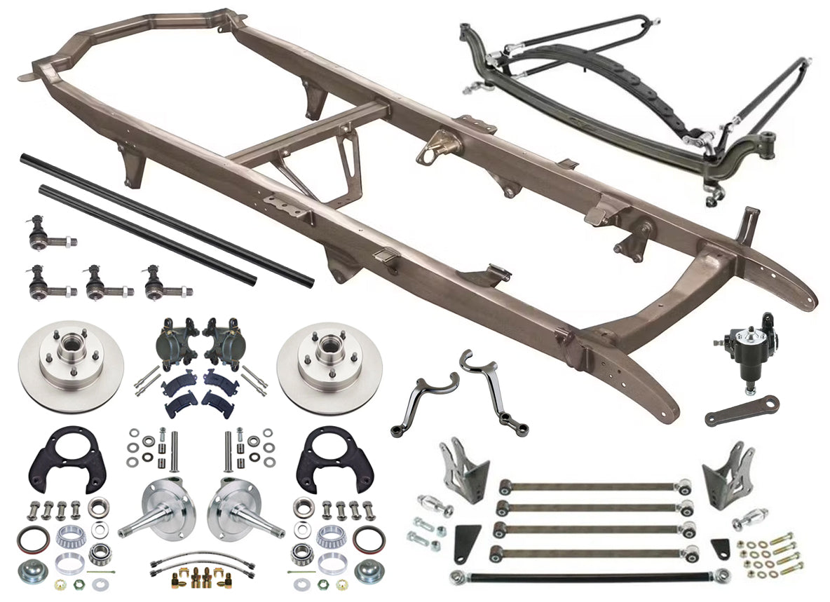 1928-1931 FORD MODEL A FRAME KIT WITH SUSPENSION,STEERING,SPINDLES,GM BRAKES