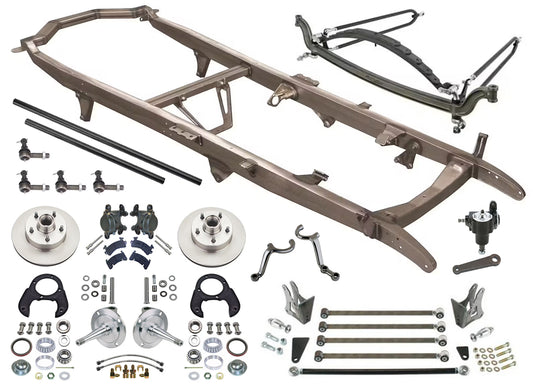 1928-1931 FORD MODEL A FRAME KIT WITH SUSPENSION,STEERING,SPINDLES,GM BRAKES