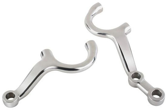 STEERING ARMS,37-48 FORD,1 3/4 DROP,CHROME,PAIR