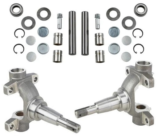 SPINDLES AND KING PIN SET,49-54 CHEVY,MOD-STREET ROD,PAIR