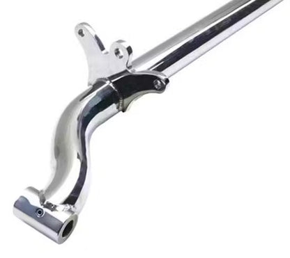 FRONT AXLE,TUBE,FORD SPINDLE,4" DROP,48",SPRING BEHIND,CHROME PLATED