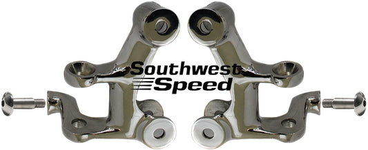 4 BAR BRACKETS,STRAIGHT AXLE,SHOCK MOUNT,2 1/4,POLISHED