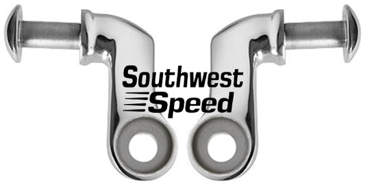 SHOCK BRACKETS,STRAIGHT AXLE,LOWER,POLISHED STAINLESS STEEL