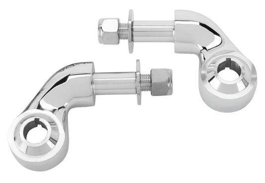 SHOCK BRACKETS,STRAIGHT AXLE,LOWER,CHROME