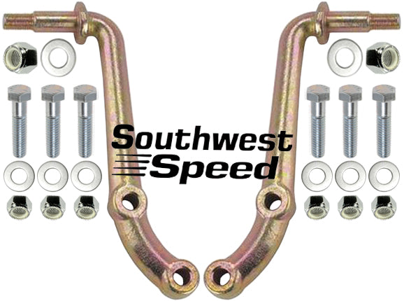 SHOCK MOUNTS,UPPER,48-52 FORD F1,PAIR,6 1/2" C-C TOP BOLT>SHOCK STUD,ZINC PLATED