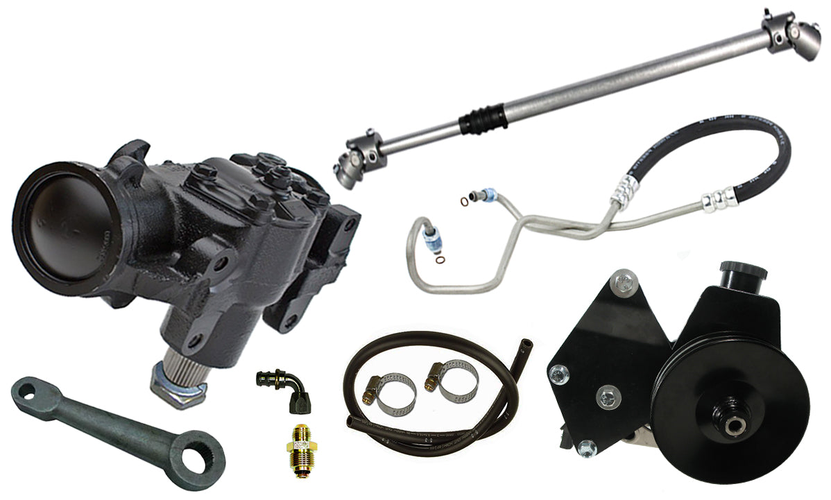 JEEP POWER STEERING KIT,BOX,PUMP,SHAFT,BRACKET,72-86 JEEP CJ-5,CJ-7