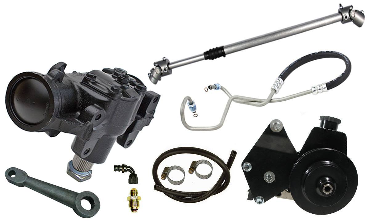 JEEP POWER STEERING KIT,BOX,PUMP,SHAFT,BRACKET,72-86 JEEP CJ-5,CJ-7