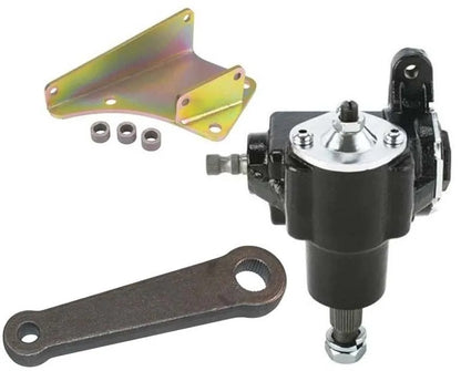 VEGA 140 MANUAL STEERING BOX,35-41 FORD MOUNTING BRACKET & 1/2" BOLT PITMAN ARM