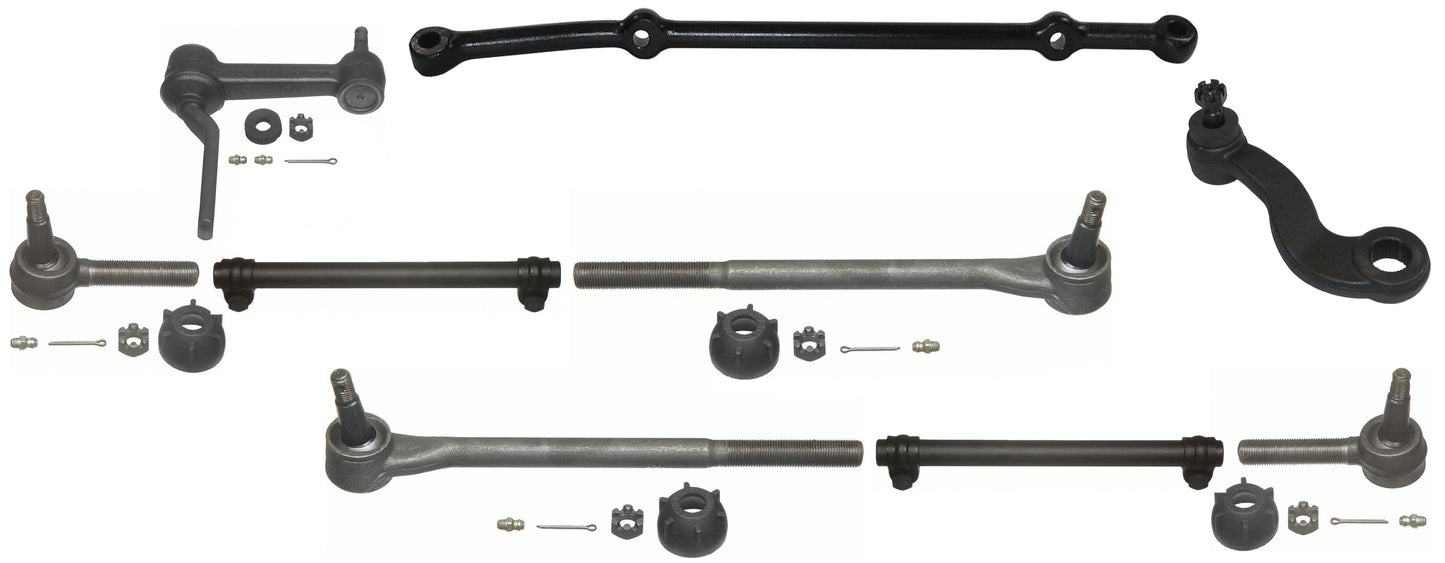 63-64 IMPALA CENTER LINK,IDLER & PITMAN ARMS,TIE ROD LINKAGES,MANUAL & 605 POWER