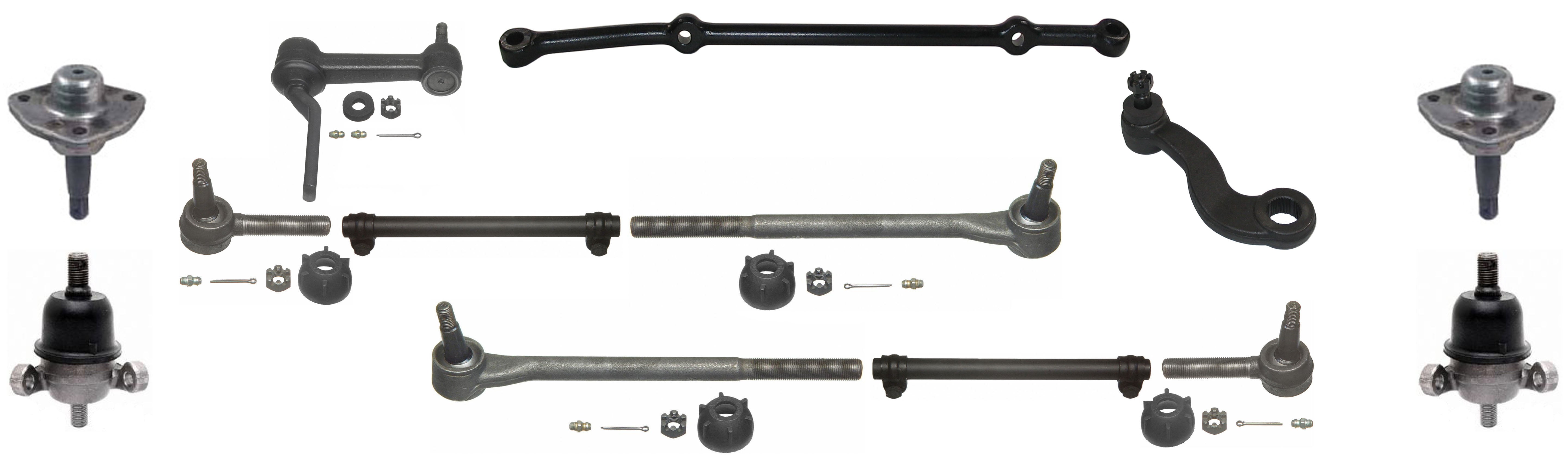 63-64 IMPALA CENTER LINK,IDLER,PITMAN,TIE ROD LINKAGES,BALL JOINTS