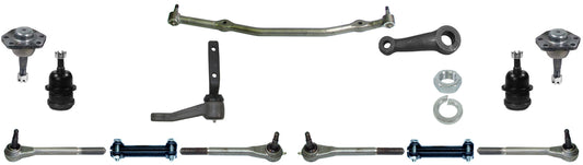 71-72 GM A-BODY CENTER LINK,IDLER,PITMAN,TIE ROD LINKAGES,BALL JOINTS,MANUAL,605
