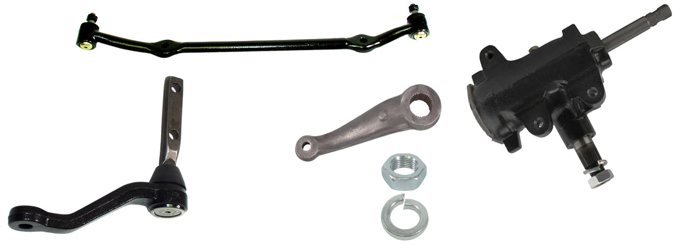 78-88 GM G-BODY CENTER LINK,IDLER ARM,PITMAN ARM & MANUAL STEERING BOX