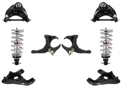 FRONT SUSPENSION SET,QA1 COILOVERS,ARMS,SPINDLES,78-88 GM G-BODY