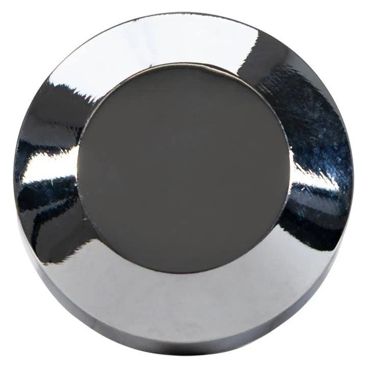 POWER STEERING RESERVOIR CAP COVER,PUSH-ON,SAGINAW,CHROME
