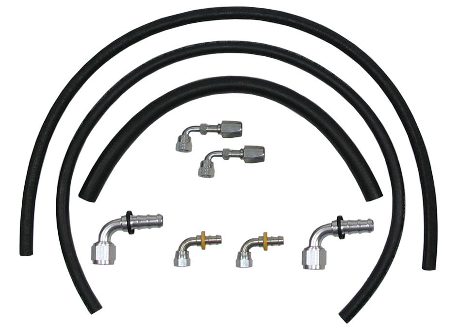 POWER STEERING HOSE KIT,3 RUBBER LINES,REMOTE PS RESERVOIR