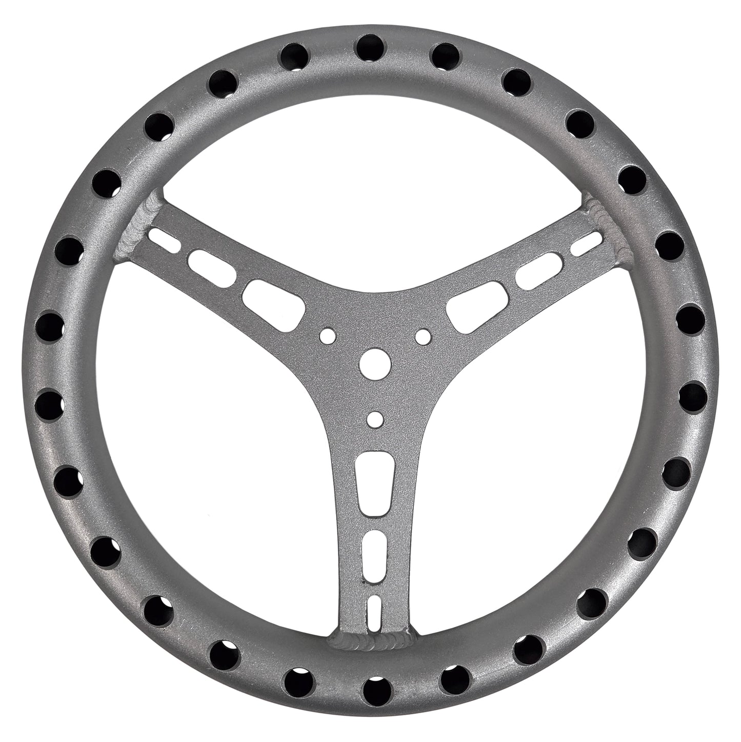 STEERING WHEEL,11",UNCOATED,DRILLED,FLAT