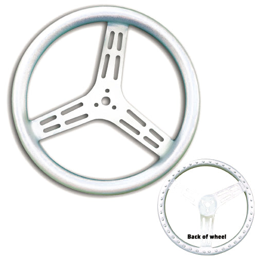 STEERING WHEEL,15",UNCOAT.,W/BUMPS,DISH