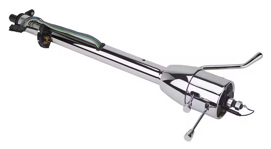 TILT COLUMN,COLUMN SHIFT,55-56 CHEVY,CHROME